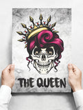 Spreukenbordje: The Queen! De Koningin! | Houten Tekstbord