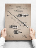 Spreukenbordje: Vintage Patent - Vislijn Molen uit 1884 | Houten Tekstbord